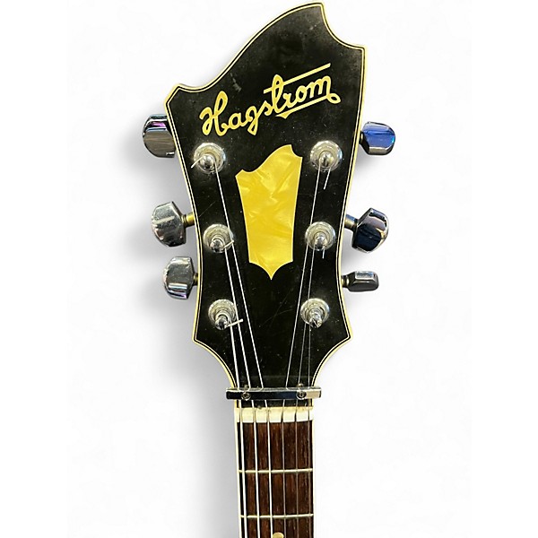 Vintage 1970s Hagstrom viking sunburst Hollow Body Electric Guitar
