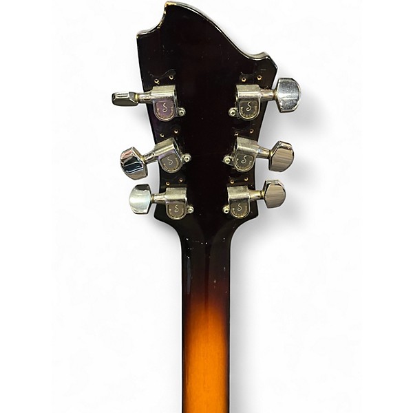 Vintage 1970s Hagstrom viking sunburst Hollow Body Electric Guitar