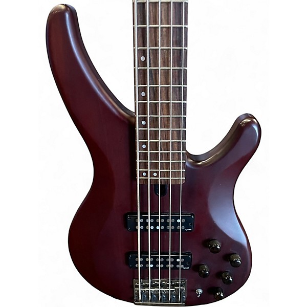 Used Yamaha TRBX505 Wine Red Electric Bass Guitar