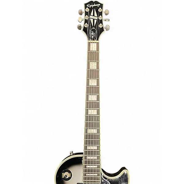 Used Epiphone Les Paul Custom SILVER BURST Solid Body Electric Guitar