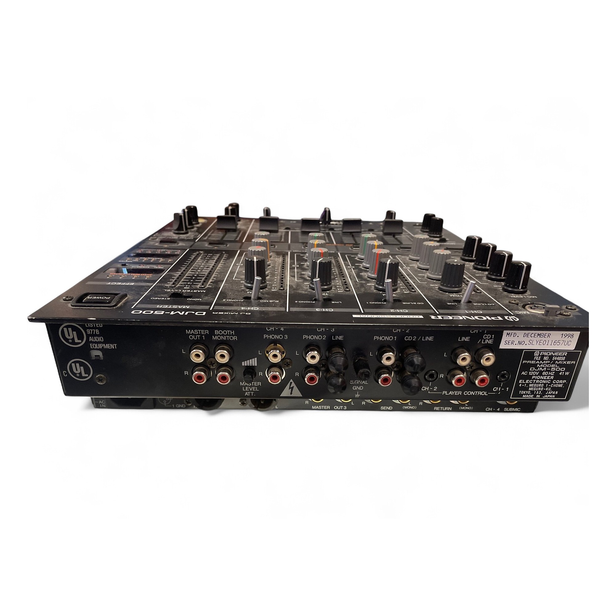 15 pioneer DJM-500 DJミキサー Pioneer DJM-500 DJ Mixer Model 4-Channel Performance Mixer