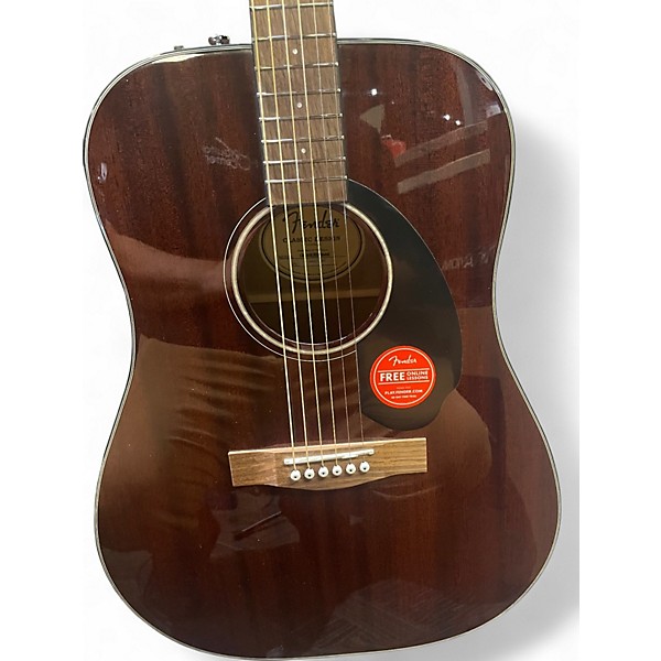 Used Fender CD60 Mahogany Natural Acoustic Guitar