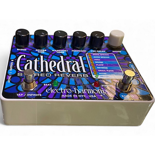 Used Electro-Harmonix Cathedral Stereo Reverb Effect Pedal