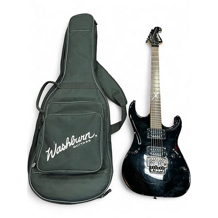 Used Washburn X SERIES X40 PRO Black Solid Body Electric Guitar