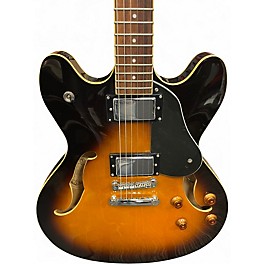 Used Washburn HB-30 2 Tone Sunburst Hollow Body Electric Guitar