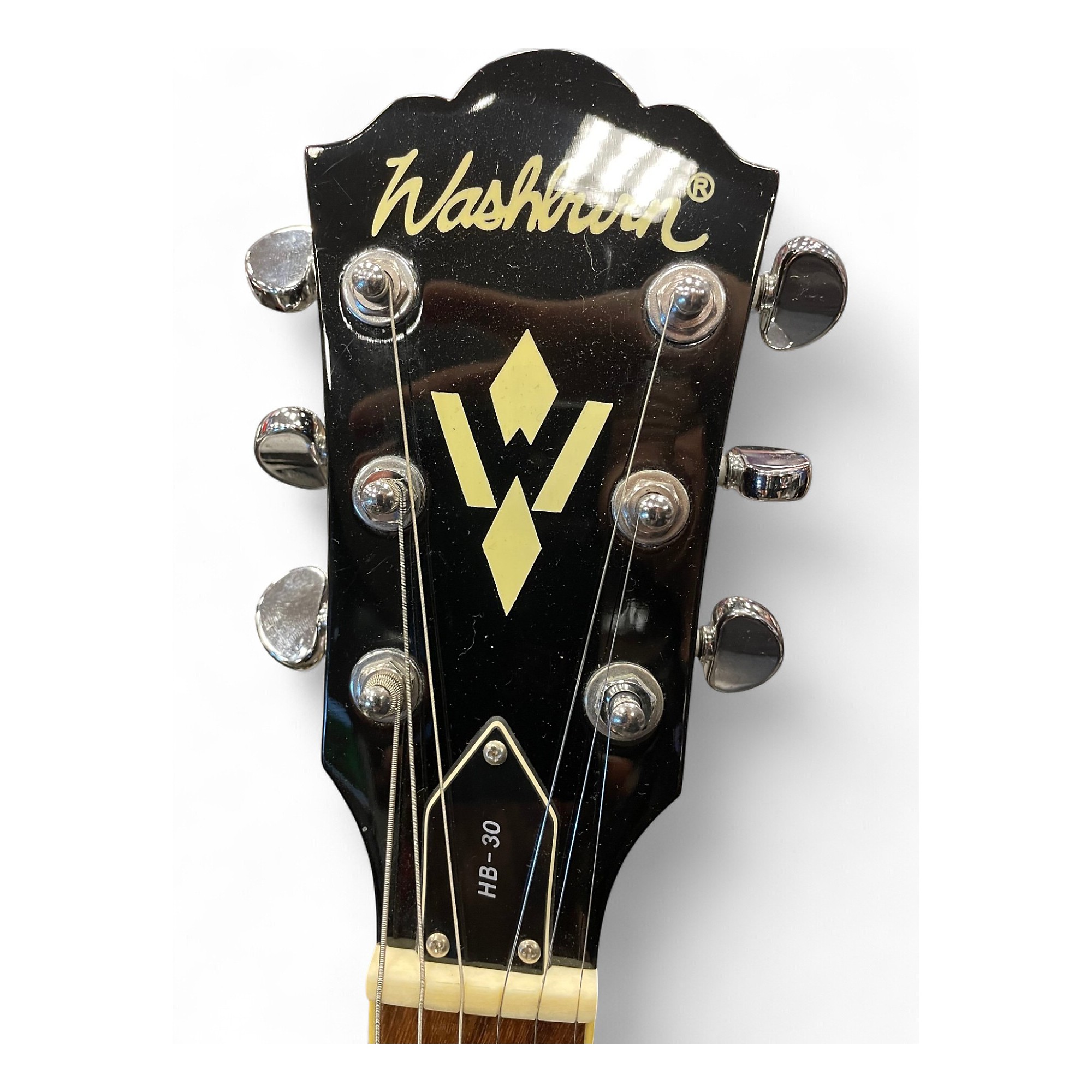 Used Washburn HB-30 2 Tone Sunburst Hollow Body Electric