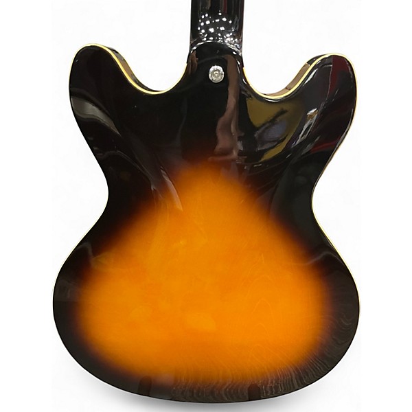 Used Washburn HB-30 2 Tone Sunburst Hollow Body Electric Guitar