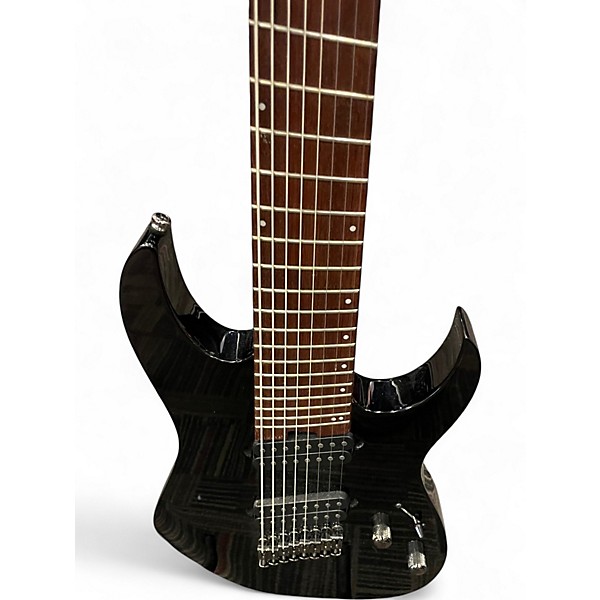 Used Ibanez RGMS8 Ebony Solid Body Electric Guitar