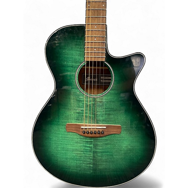 Used Ibanez AEG70 EMERALD BURST Acoustic Electric Guitar