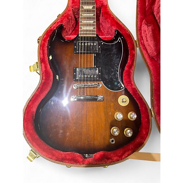 Used Gibson 1961 Reissue SG 2 Tone Sunburst Solid Body Electric Guitar