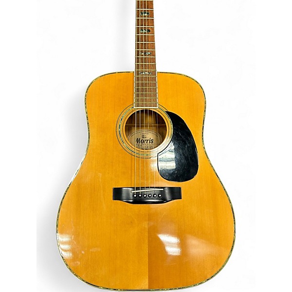 Used Morris W40 Natural Acoustic Guitar