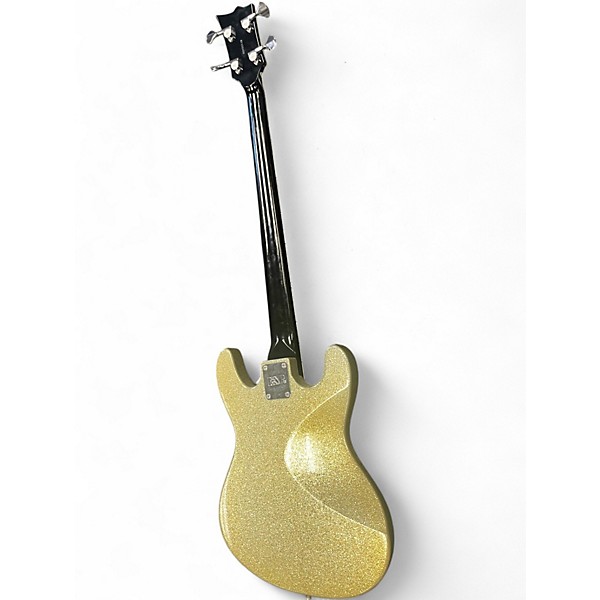 Used ESP LYNN Silver Sparkle Electric Bass Guitar