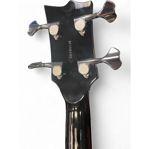 Used ESP LYNN Silver Sparkle Electric Bass Guitar