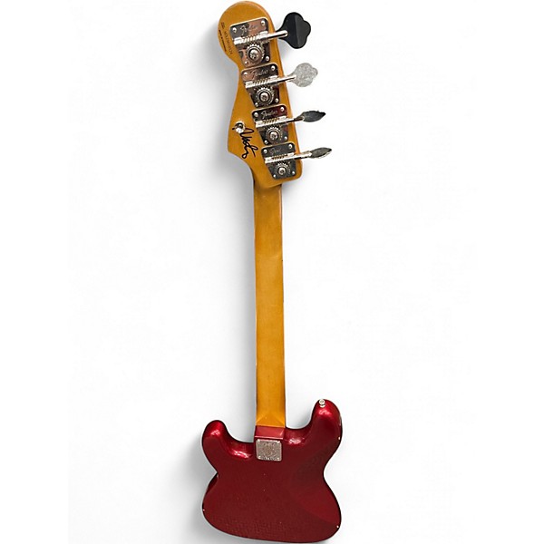 Used Fender Nate Mendel Signature Precision Bass WORN CANDY APPLE RED Electric Bass Guitar