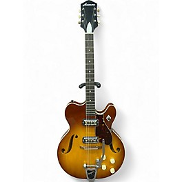 Vintage 1960s Harmony H74 2 Color Sunburst Solid Body Electric Guitar