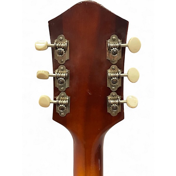 Vintage 1960s Harmony H74 2 Color Sunburst Solid Body Electric Guitar