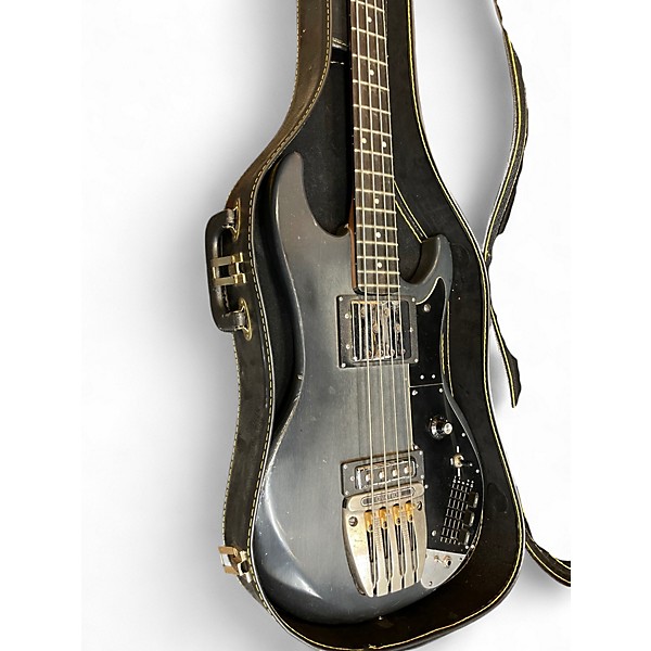 Vintage 1970s Ovation Magnum 1 Black Electric Bass Guitar