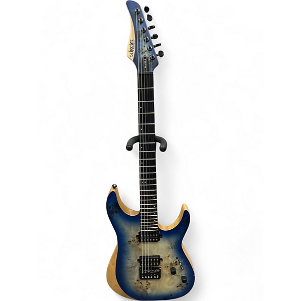 Used Schecter Guitar Research reaper-6 Ocean Blue Burst Solid Body Electric Guitar