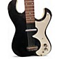 Vintage 1960s Silvertone 1448 and amp case black sparkle Solid Body Electric Guitar