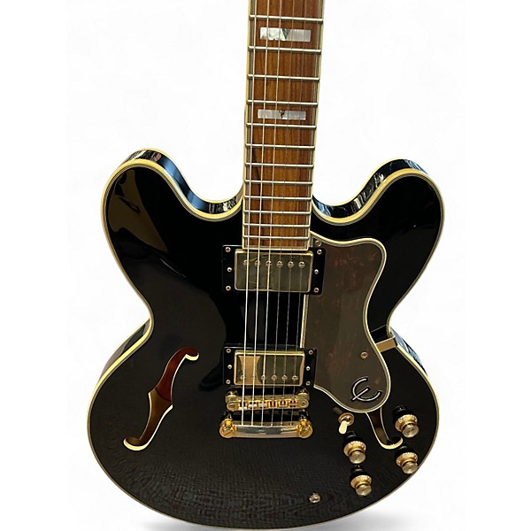 Used Epiphone SHERATON II PRO EBONY Hollow Body Electric Guitar