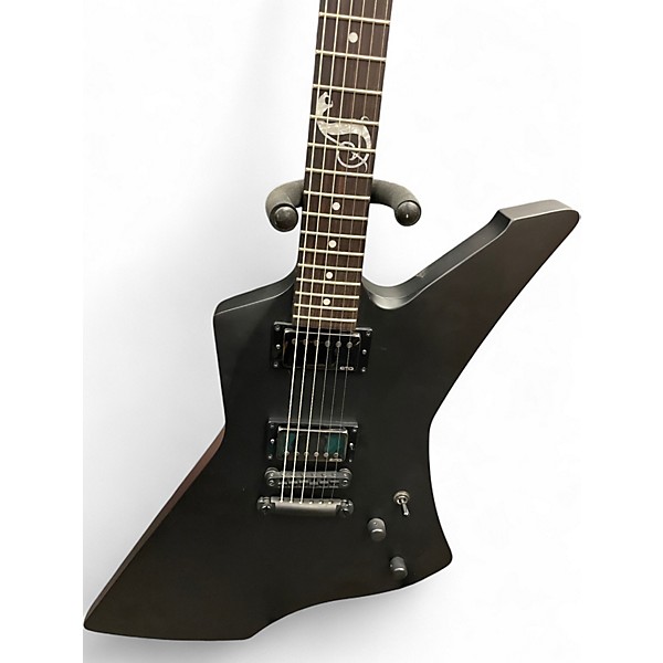Used Esp Ltd James Hetfield Snakebyte Satin Black Solid Body Electric Guitar