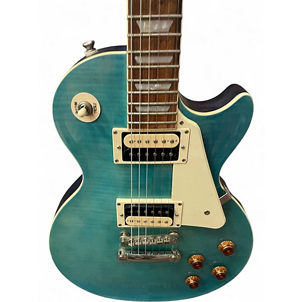 Used Epiphone Les Paul Traditional PRO III Plus Ocean Blue Solid Body Electric Guitar