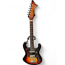 Vintage 1960s Sekova Big Horn Tobacco Burst Solid Body Electric Guitar