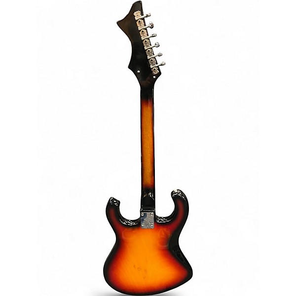 Vintage 1960s Sekova Big Horn Tobacco Burst Solid Body Electric Guitar