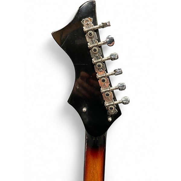 Vintage 1960s Sekova Big Horn Tobacco Burst Solid Body Electric Guitar