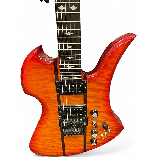 Used B.C. Rich Mockingbird ST Amber Solid Body Electric Guitar