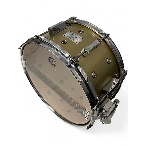 Used Pork Pie 7X13 Little Squealer Snare Gold Drum