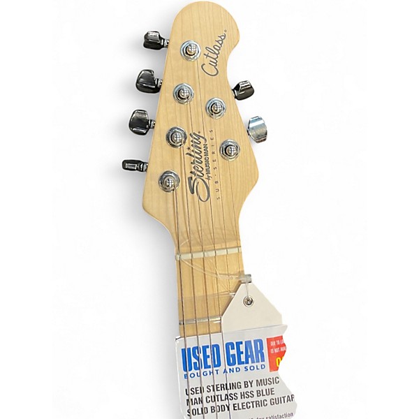 Used Sterling by Music Man CUTLASS HSS Blue Solid Body Electric Guitar