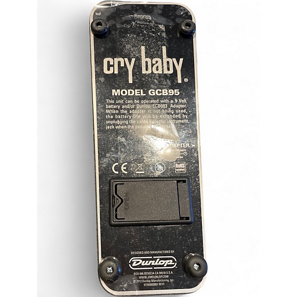 Used Dunlop GCB95 Original Crybaby Wah Effect Pedal