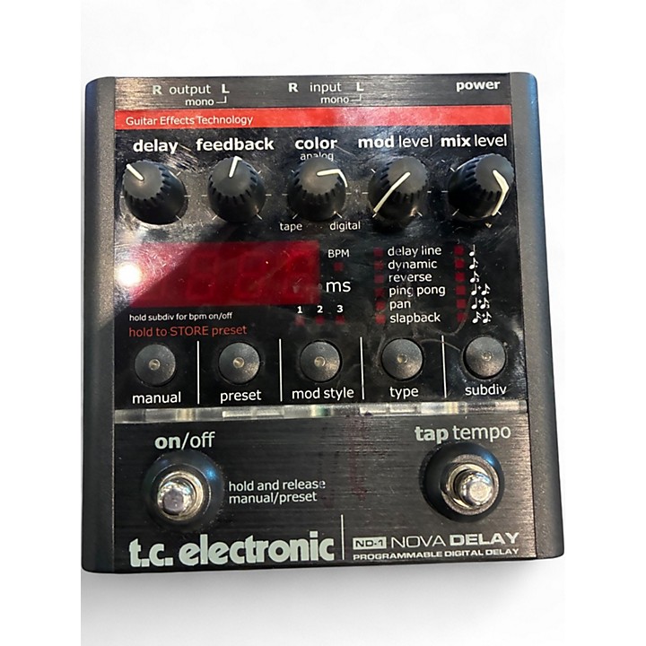 Used TC Electronic ND1 Nova Delay Effect Pedal | Guitar Center