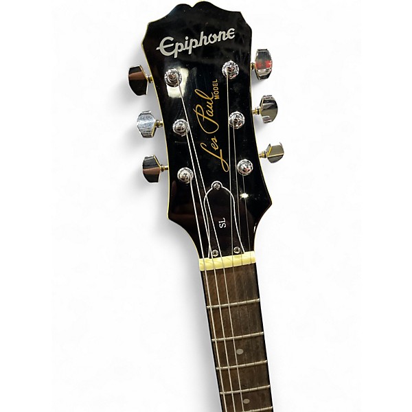 Used 2020s Epiphone Les Paul SL Graffiti Yellow Solid Body Electric Guitar