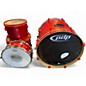 Used PDP by DW 4 Piece Pacific Drums and Percussion Red natural Matte Drum Kit thumbnail