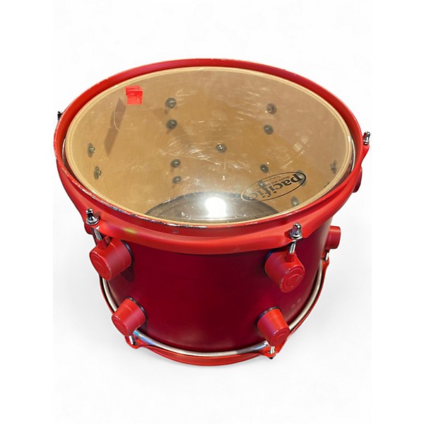 Used PDP by DW 4 Piece Pacific Drums and Percussion Red natural Matte Drum Kit