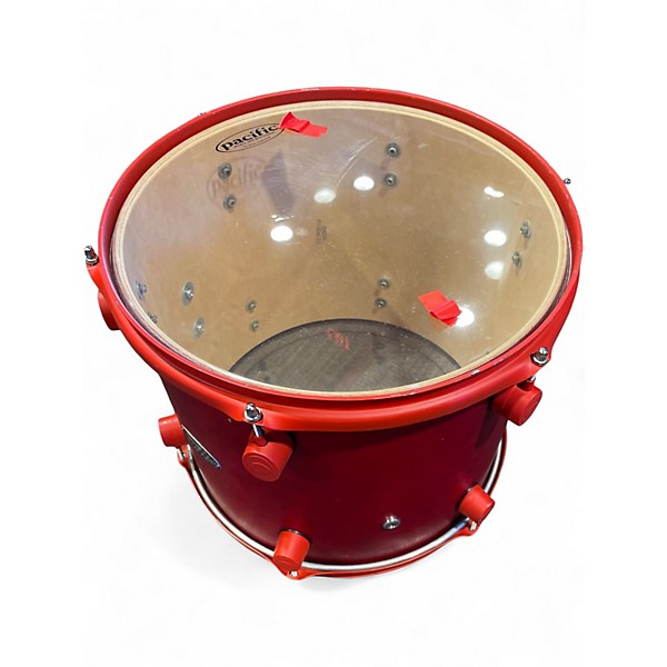 Used PDP by DW 4 Piece Pacific Drums and Percussion Red natural Matte Drum Kit