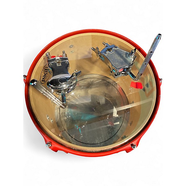 Used PDP by DW 4 Piece Pacific Drums and Percussion Red natural Matte Drum Kit