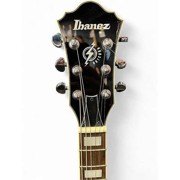 Used Ibanez AF75 Blue Hollow Body Electric Guitar