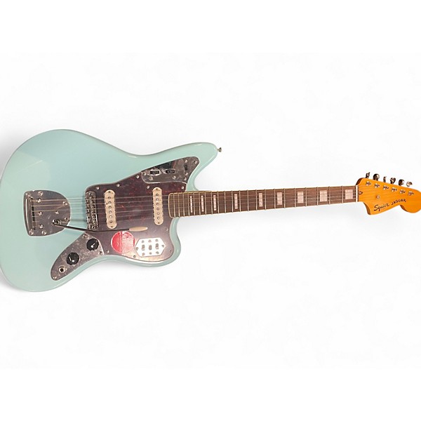 Used Squier FSR CLASSIC VIBE JAGUAR Daphne Blue Solid Body Electric Guitar
