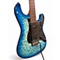 Used Schecter Guitar Research TRADITONAL PRO Trans Blue Solid Body Electric Guitar thumbnail