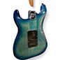 Used Schecter Guitar Research TRADITONAL PRO Trans Blue Solid Body Electric Guitar