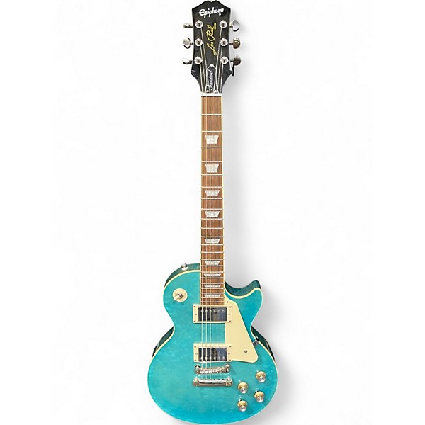 Used Epiphone Les Paul Standard Blue Solid Body Electric Guitar