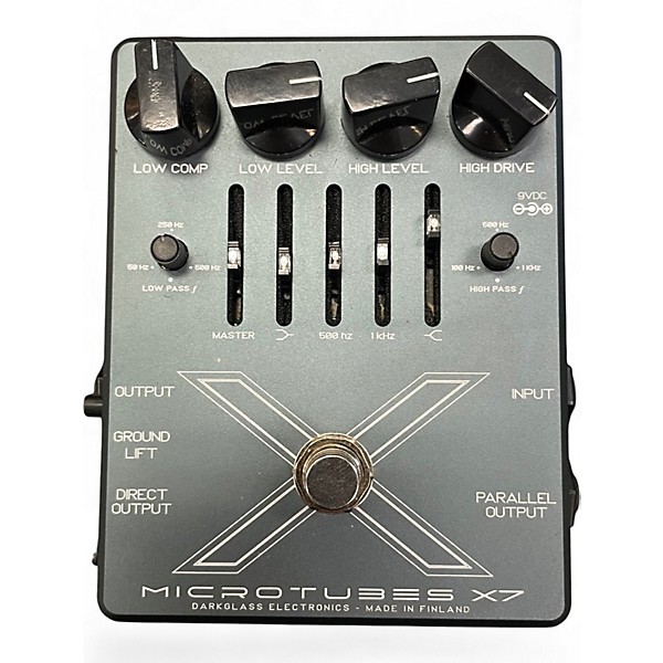 Used Darkglass microtubes x7 Bass Effect Pedal