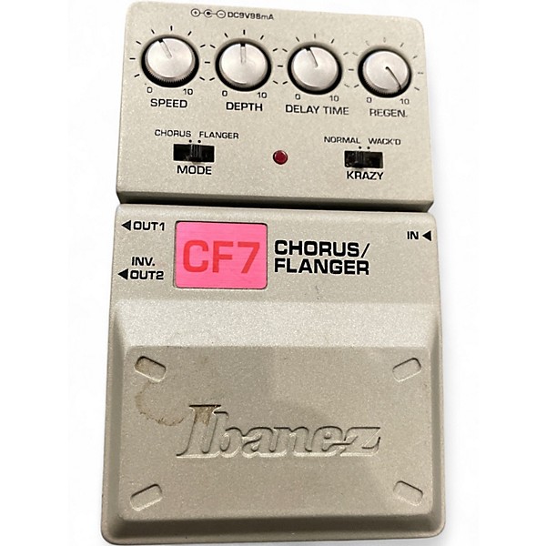 Used Ibanez CF7 Chorus/Flanger Effect Pedal
