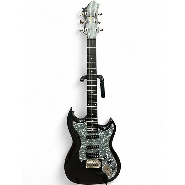 Used Hagstrom F301 Black Solid Body Electric Guitar