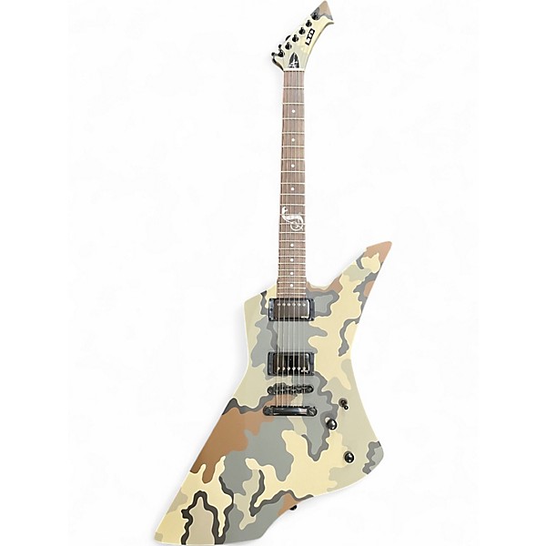 Used ESP LTD James Hetfield Snakebyte Camo Solid Body Electric Guitar