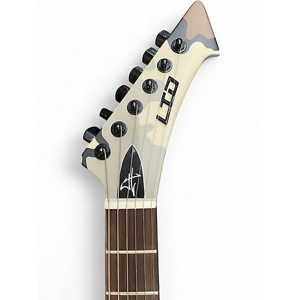 Used ESP LTD James Hetfield Snakebyte Camo Solid Body Electric Guitar