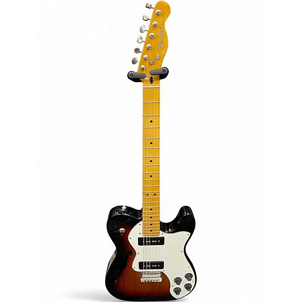 Used Fender Modern Player Telecaster Thinline Deluxe 3 Color Sunburst Hollow Body Electric Guitar